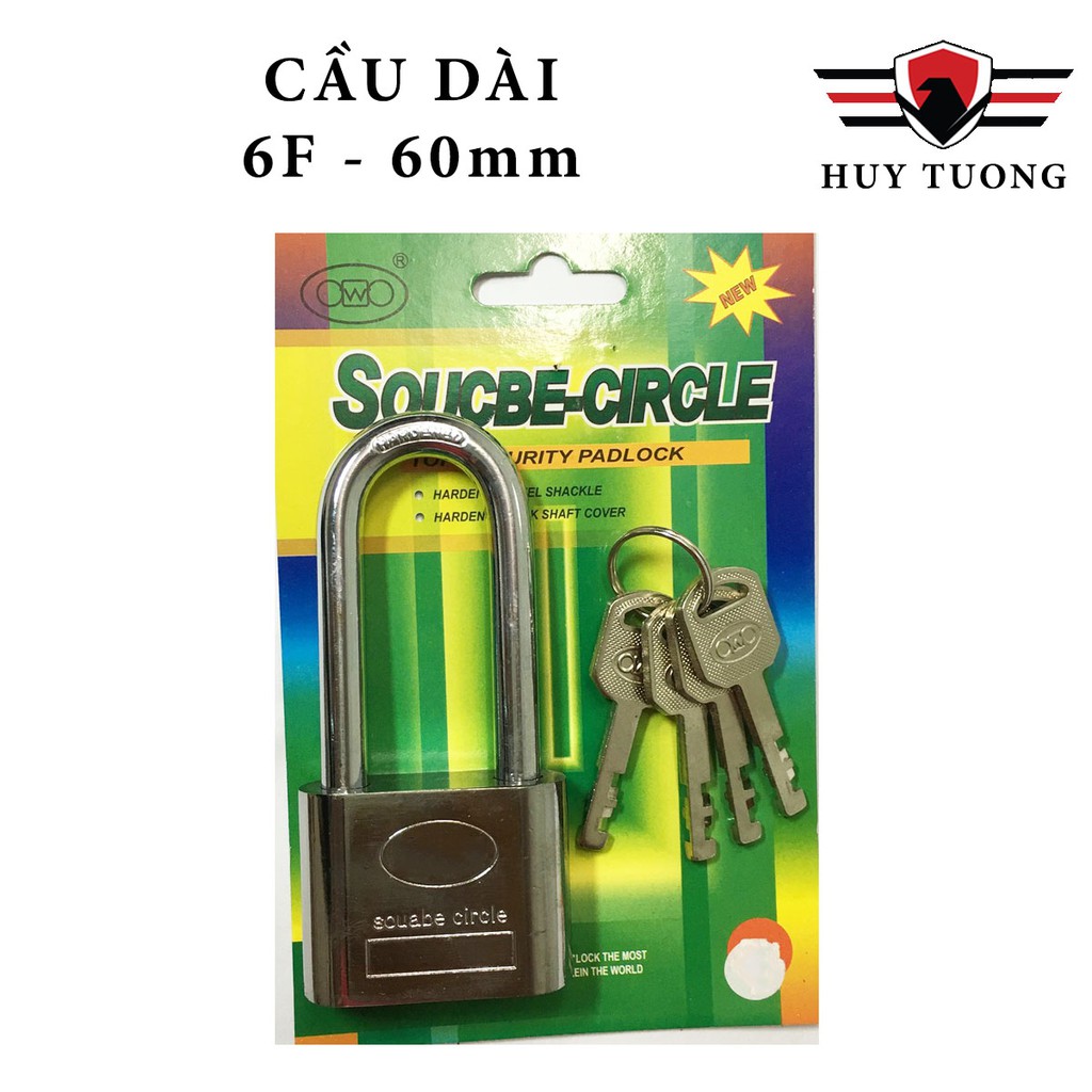 Ổ khóa chống cắt 3 vòng Nine Circle Cầu Dài nhiều kích thước cao cấp - Huy Tưởng