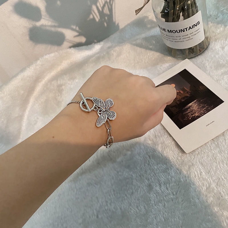 Vòng Tay Bằng Kim Loại Tự Nhiên Đơn Giản Phong Cách Nhật Bản 22328