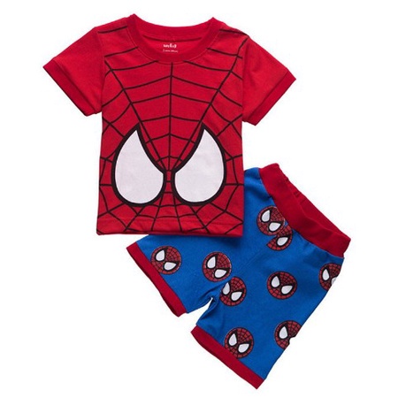 Set Áo Thun Tay Ngắn &amp; Quần Short Cotton Cho Bé Trai