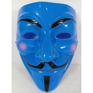 Mặt Nạ Anonymous - Phiên Bản Hacker Màu Xanh Dương