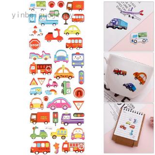Miếng Dán Trang Trí Hình Xe Hơi Hoạt Hình Dễ Thương