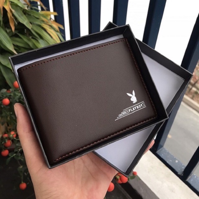 Ví Nam PLAYBOY Da Bò Cao Cấp - Hàng Nhập Khẩu.(CÓ VỎ HỘP)