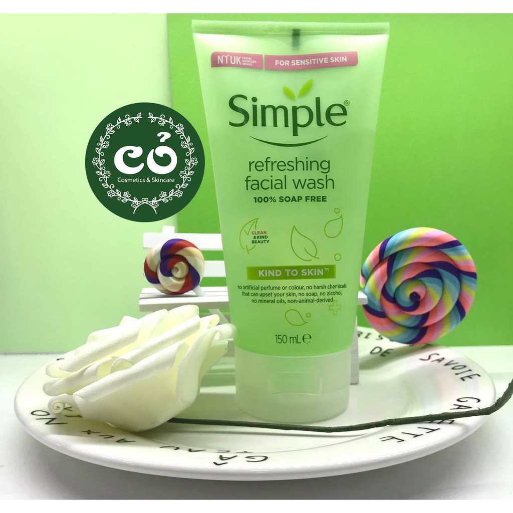 [Mã SKAMPUSH11 giảm 10% đơn 200k] Sữa Rửa Mặt Simple Kind To Skin Refreshing Facial Wash | BigBuy360 - bigbuy360.vn