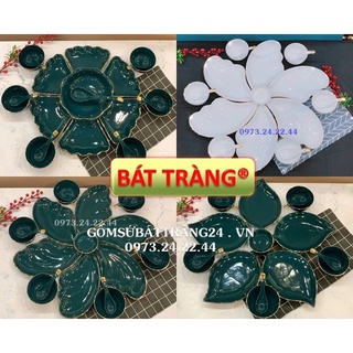 BỘ CHÉN ĐĨA SỨ BÁT TRÀNG CHÉN DĨA ĂN CAO CẤP CHÉN BÁT ĐĨA ĐẸP