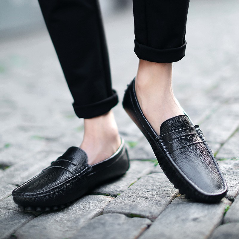 Giày Lười Chất Liệu Da Size Lớn 45 46 47 48 49 50 Cho Nam