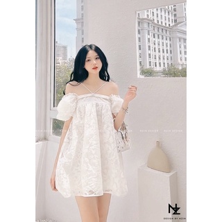 Váy ren trễ vai xinh xắn