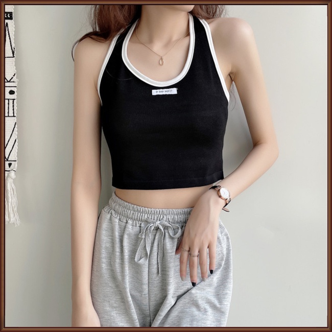 Áo Dệt Kim Hai Dây Dáng Ôm Thoáng Khí Thời Trang Dành Cho Nữ