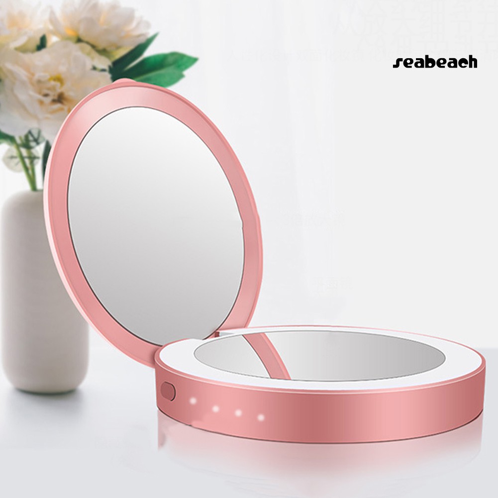 Gương Trang Điểm Gấp Ba Khúc Có Đèn Led