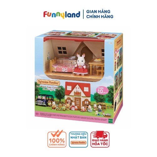 Đồ chơi Nhà Cosy bao gồm Thỏ và nội thất cơ bản Sylvanian Families Nhật Bản