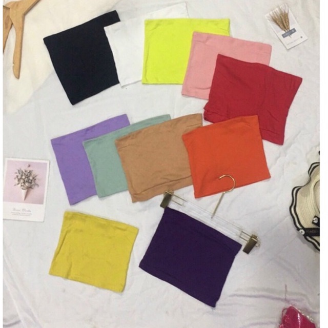 Áo ống trơn bacis thun borip dày lên fom cực chuẩn [Hình thật trải sàn, full màu]