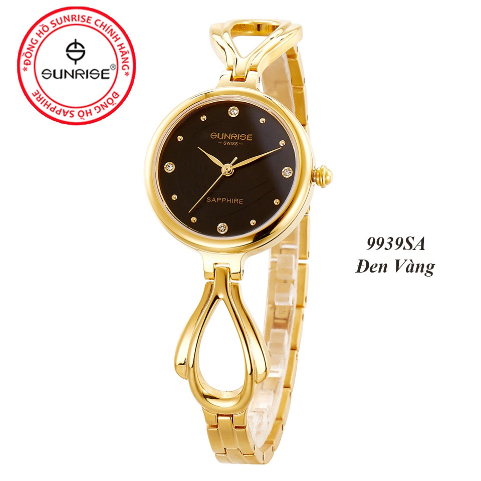 Đồng hồ nữ lắc tay Sunrise 9939SA siêu mỏng kính Sapphire chống xước chống nước tốt - Full | BigBuy360 - bigbuy360.vn