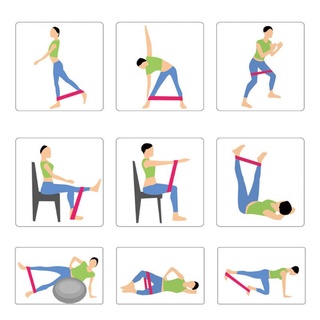 Set 4 phụ kiện tập yoga tại nhà gồm bóng và dây đai co giãn cho người mới bắ 8
