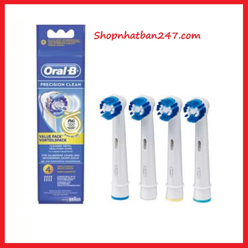 Set 4 Đầu bàn chải điện Oral-B Braun