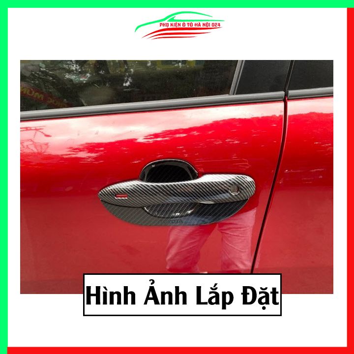 Ốp tay hõm Corolla Cross 2020-2023 vân Carbon chống trầy bảo vệ cửa xe ô tô