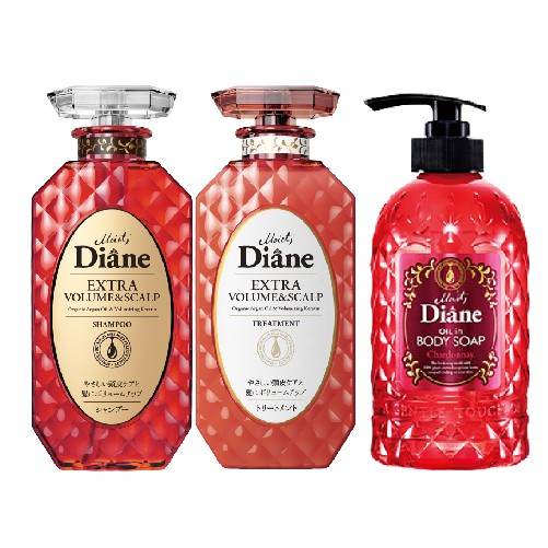 Combo Bộ Đôi Gội Xả Dưỡng Tóc chống rụng &amp; làm phồng tóc Moist Diane Extra Volume &amp; Scalp-450mlx2