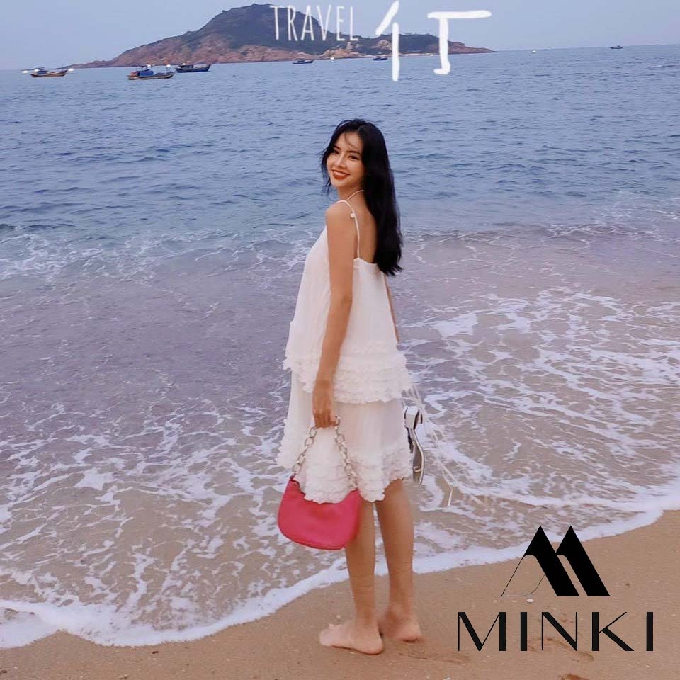 ĐẦM SUÔNG BÈO TẦNG 2 DÂY DẬP LY - CHẤT LIỆU VOAN LÓT CAO CẤP - MÀU HỒNG / VÀNG / TRẮNG