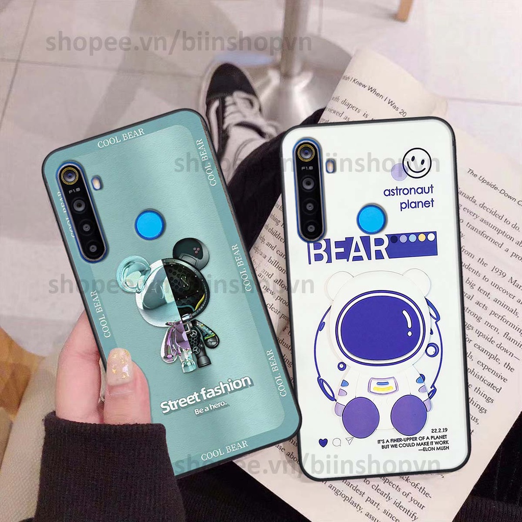 Ốp Realme 5 / 5 Pro / C3 hình gấu bear brick đẹp độc lạ, thời trang, cá tính