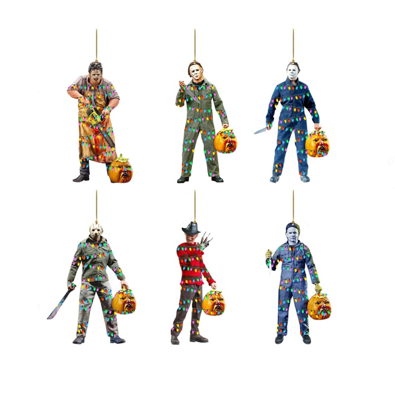 Phụ Kiện Treo Trang Trí Gương Chiếu Hậu Xe Hơi Phong Cách Kinh Dị