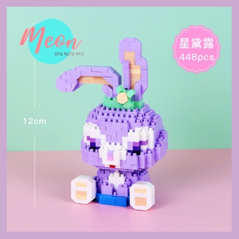 Xếp hình lego thỏ Stella Lou Disney - Miniblock Thỏ Stella Lou size M