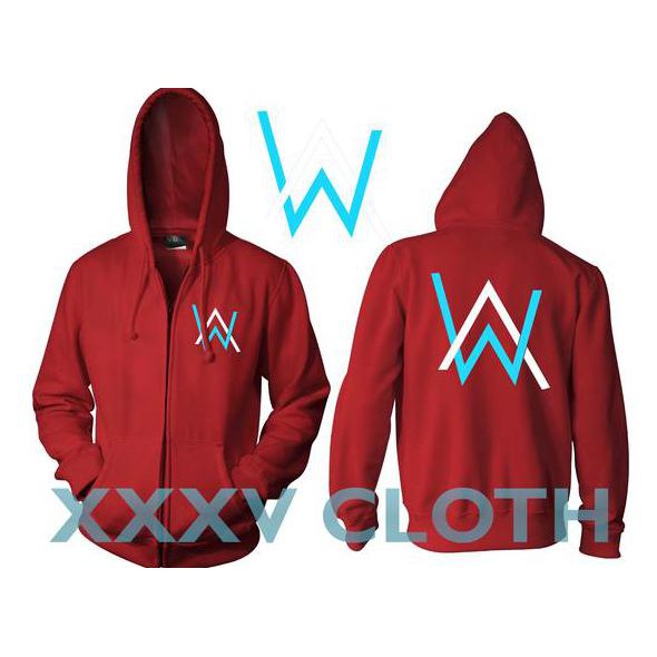 Áo Khoác Hoodie Khóa Kéo In Logo Alan Walker Thời Trang Cho Nam Nữ