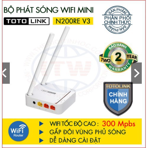 Bộ phát wifi 2 râu ToToLink tốc độ 300Mbps
