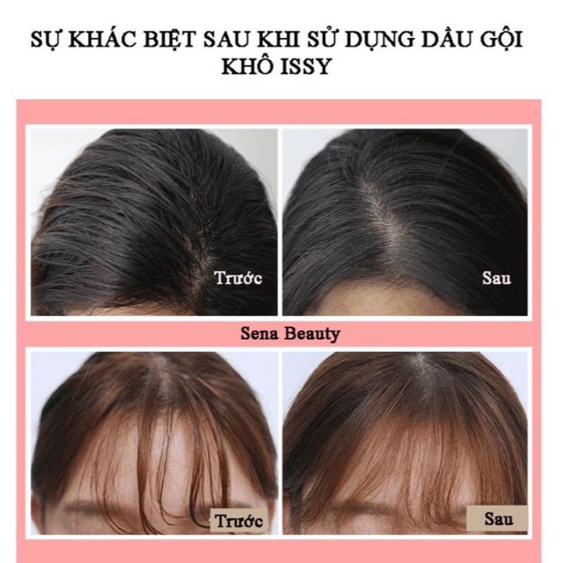 Dầu gội khô ISSY Hàng Chuẩn Nội Địa Mang Lại Mái Tóc Bồng Bềnh Suôn Mượt Chống Bết Tóc KING DC