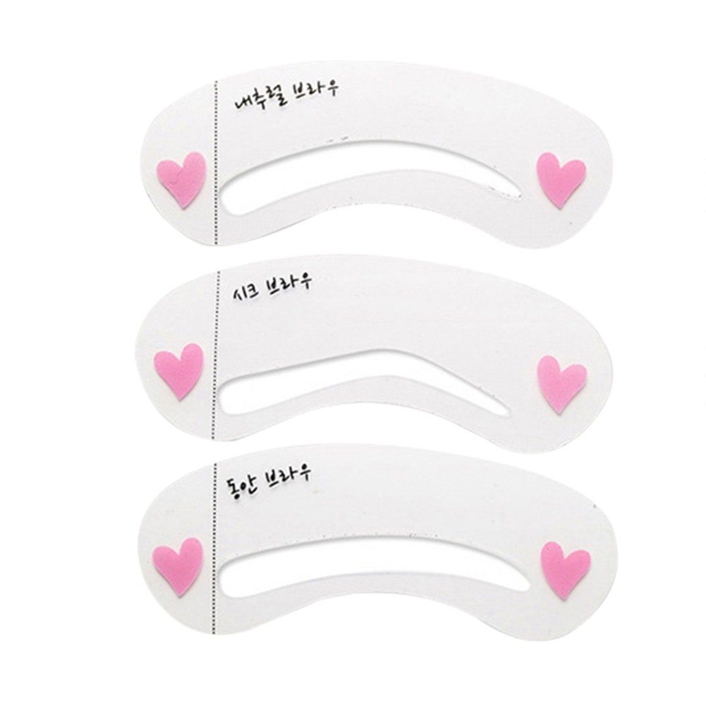 Set 3 khuôn vẽ lông mày đơn giản JP5