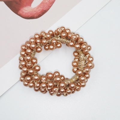 Dây Cột Tóc Co Giãn Đính Hạt Ngọc Trai Phong Cách Hàn Quốc