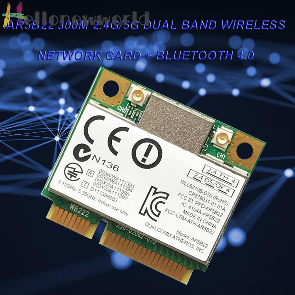 Bộ Chuyển Đổi Wifi Không Dây 300mbps Pci-E 2.4g / 5g Bluetooth 4.0 | BigBuy360 - bigbuy360.vn
