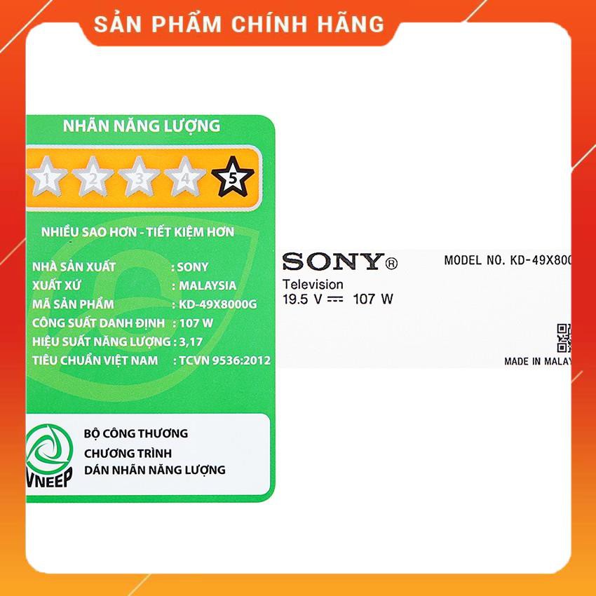 Smart Tivi Sony 49 inch UHD 4K KD-49X8000G | 49X8050H | 49X8500H Android 8.0, Điều khiển giọng nói, Hàng Chính Hãng | BigBuy360 - bigbuy360.vn