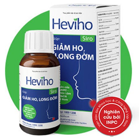 Siro Heviho - Hỗ trợ giảm đau rát họng do ho kéo dài, viêm đường hô hấp, giúp long đờm, tăng cường đề kháng (Chai 100ml)