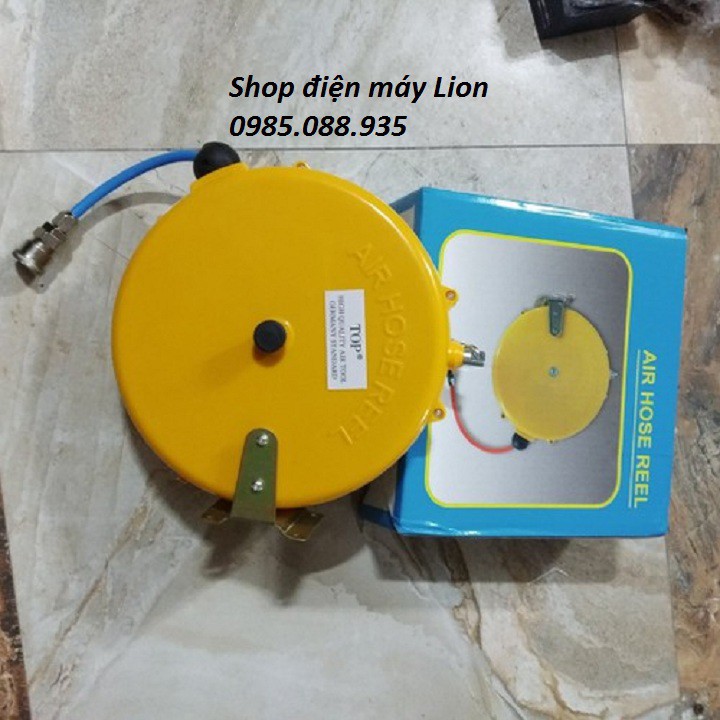 Cuộn dây hơi rút tự động dài 9m Chất liệu PU ống 5mm*8mm - dây hơi tự rút 9m