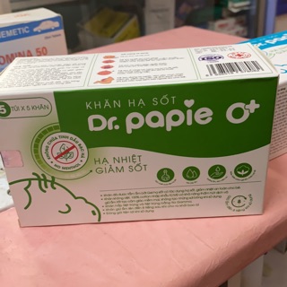 Khăn lau chườm hạ sôt DR. Papie 3+