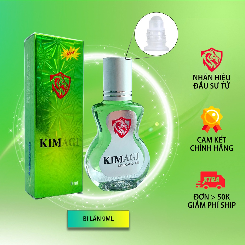 Dầu gió Kimagi - Hộp 1 chai 6 ml - Gợi nhớ mùi hương dầu gió Kim