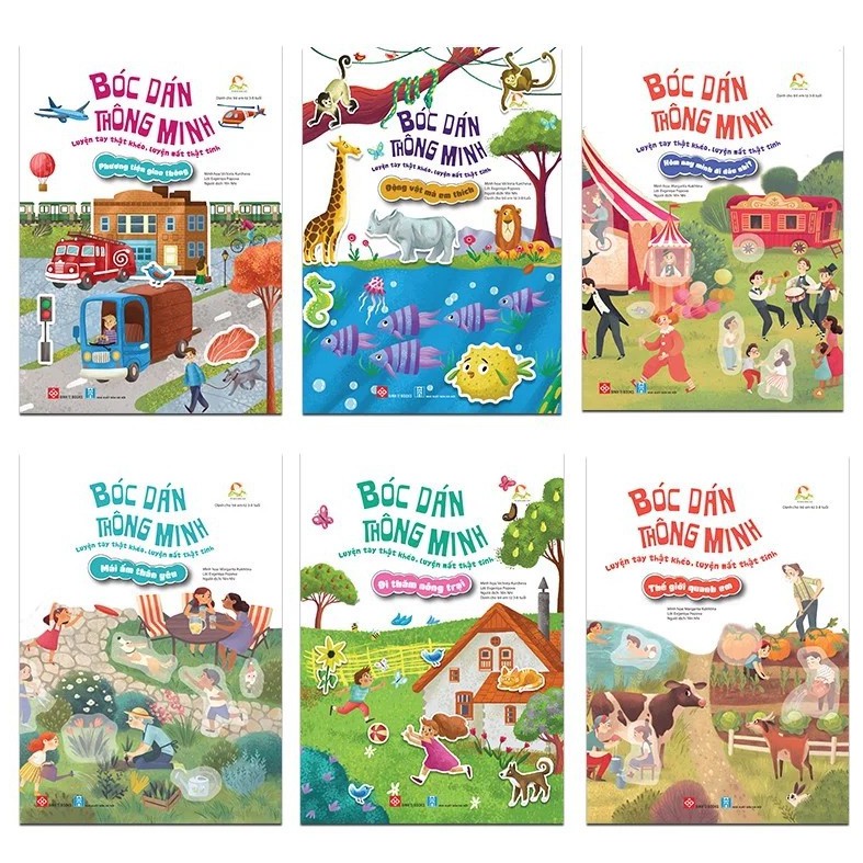 Sách - Bóc dán thông minh - Luyện tay thật khéo, luyện mắt thật tinh