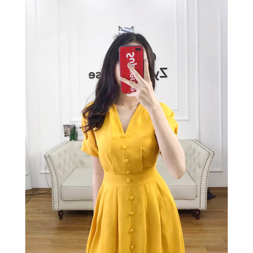 VÁY VÀNG CÚC SIÊU SANG | BigBuy360 - bigbuy360.vn