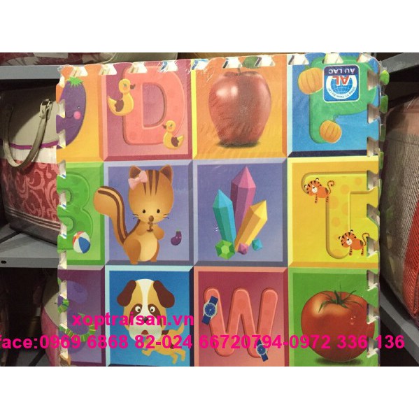 thảm xốp tranh chữ cái 60x60 Âu Lạc
