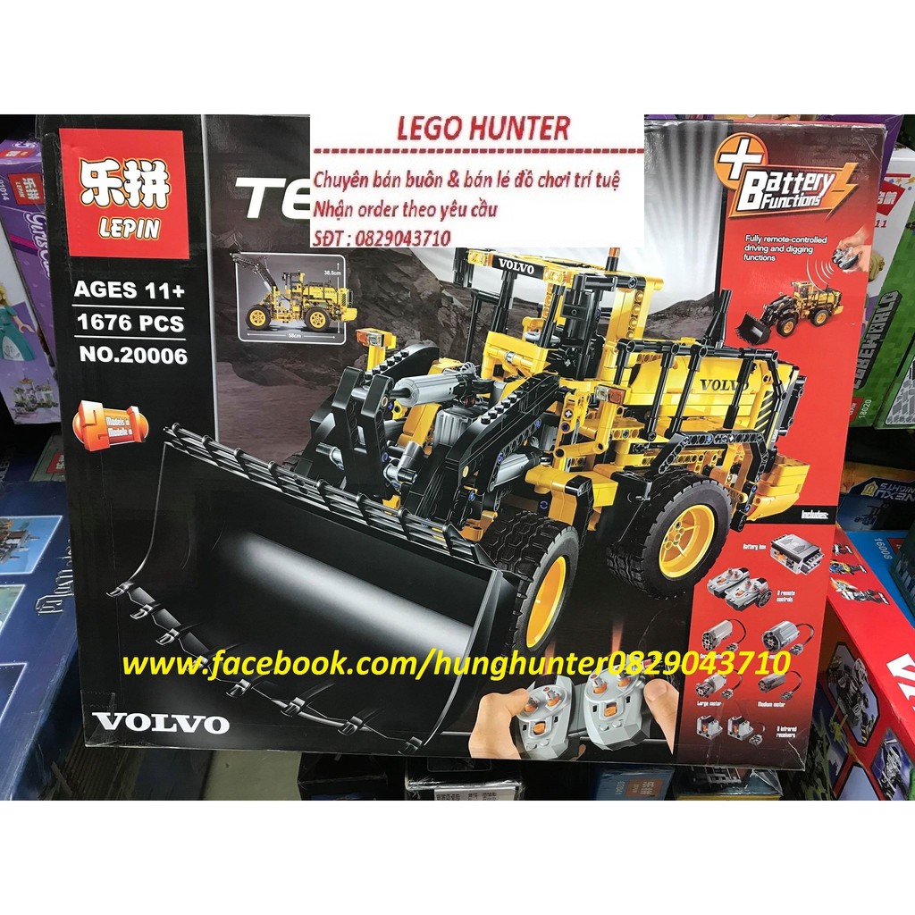 Bộ lắp ráp Lego Lepin Technic 20006 Xe ủi đất