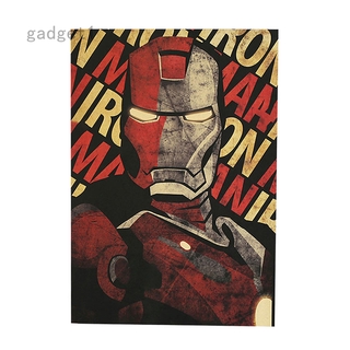 Tranh Dán Tường Hình Nhân Vật Iron Man Phong Cách Cổ Điển