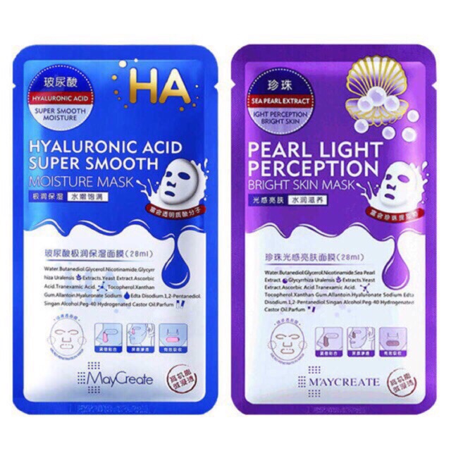 combo mặt nạ ngọc trai 5 miếng