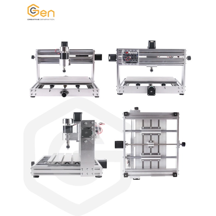 Máy CNC Mini 3018 Max 100% khung nhôm với trục chính 150w