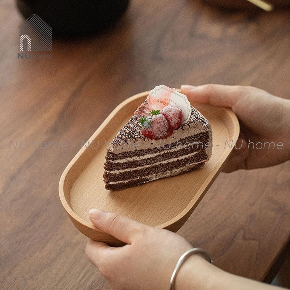 nuhome.vn | Khay gỗ Oval, khay gỗ đựng cà phê, trà và bánh được thiết kế bằng chất liệu gỗ theo phong cách Nhật Bản