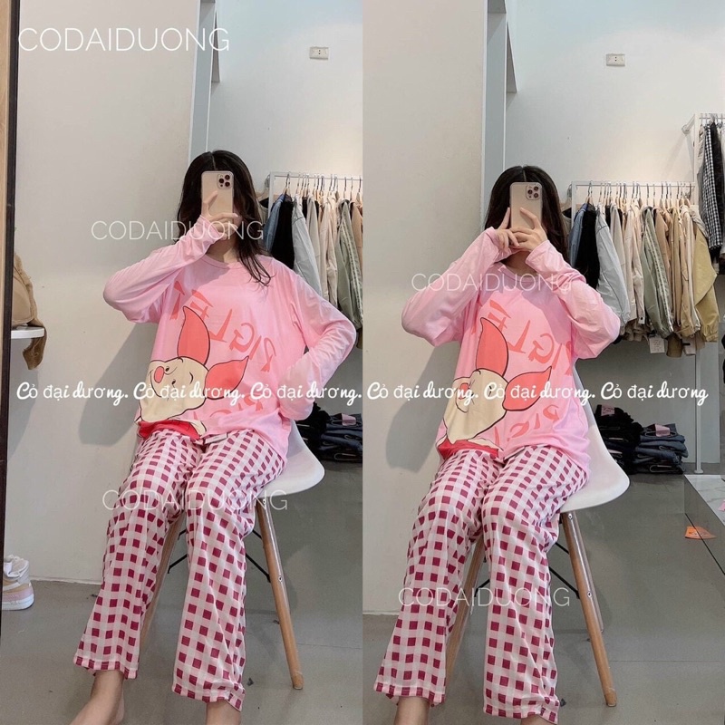 ❤️‍Bộ mặc nhà, bộ ngủ thun hình siêu xinh