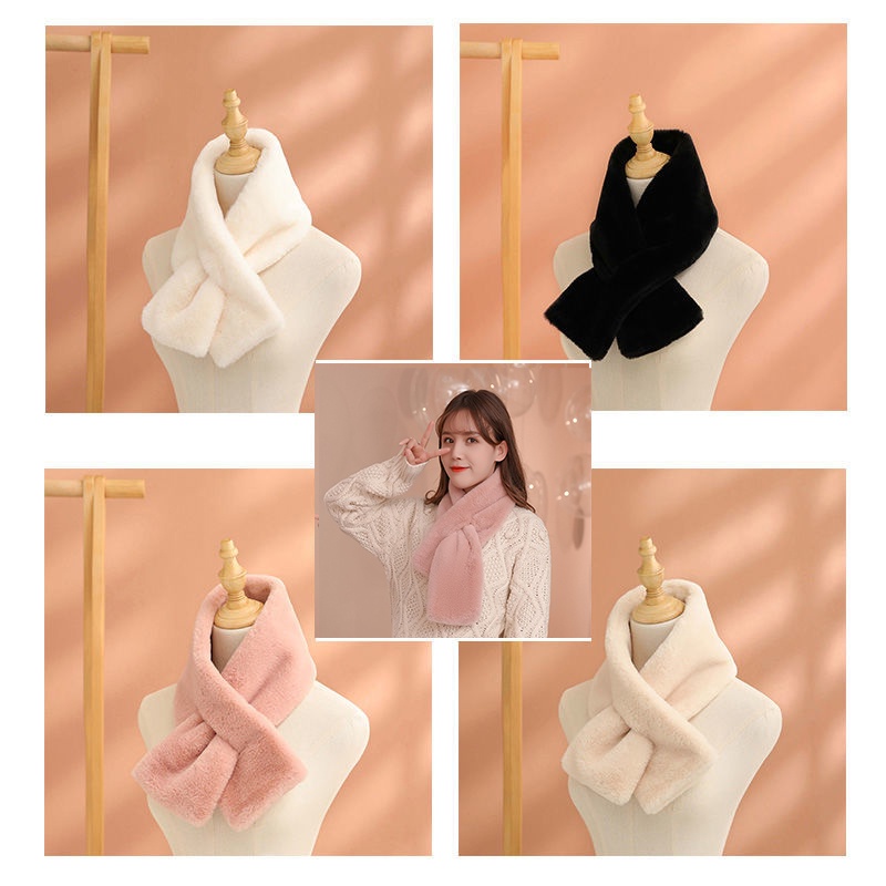 Khăn choàng mùa đông Hàn Quốc dễ thương cho nữ