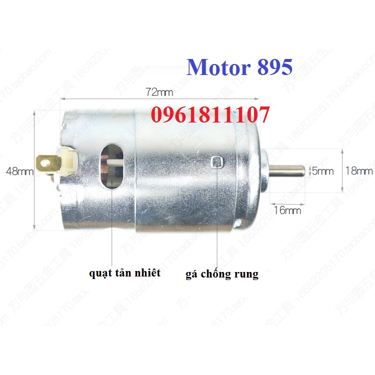 Motor 895 2 bạc đạn 368w 12v hàng chính hãng