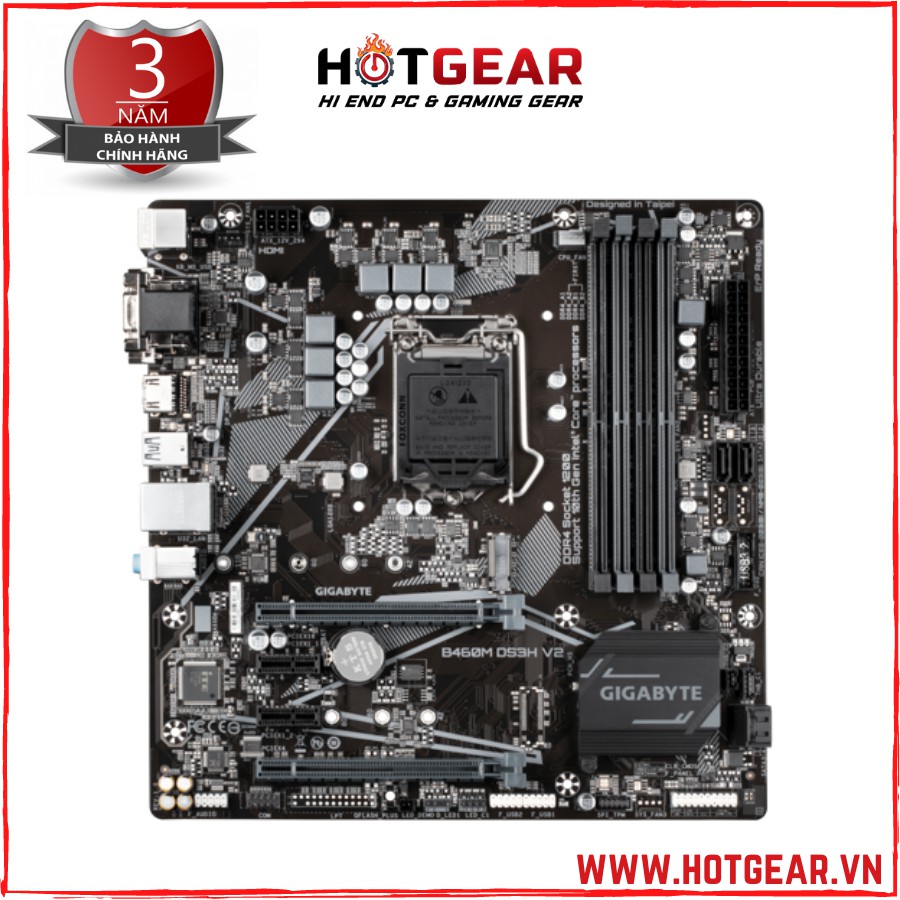 Bo mạch chủ Mainboard Gigabyte B460M DS3H V2 chính hãng