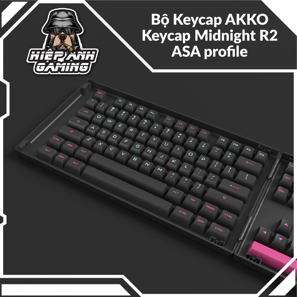 Bộ Keycap Midnight R2 - ASA Profile dành cho bàn phím cơ