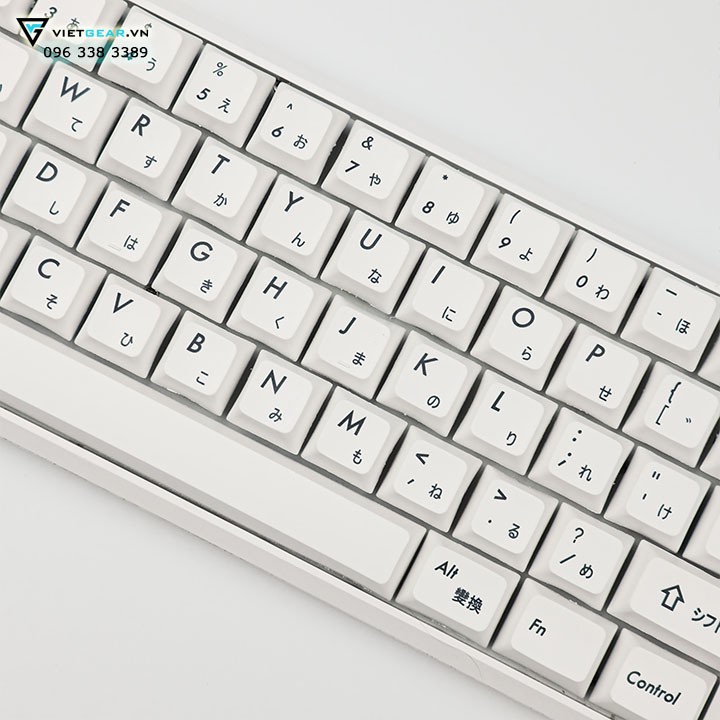 Bộ nút XDA Black and White Japanese thick PBT in dyesub 115 nút