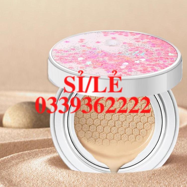 [ CHÍNH HÃNG ] Phấn nước cushion che khuyết điểm Lameila Falling Heart BB Cream Vỏ Bạc Senabeauty  HAIANHSHOP