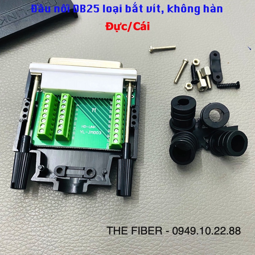 Đầu Jack DB25 không hàn đầu Đực/Cái - Dòng cao cấp